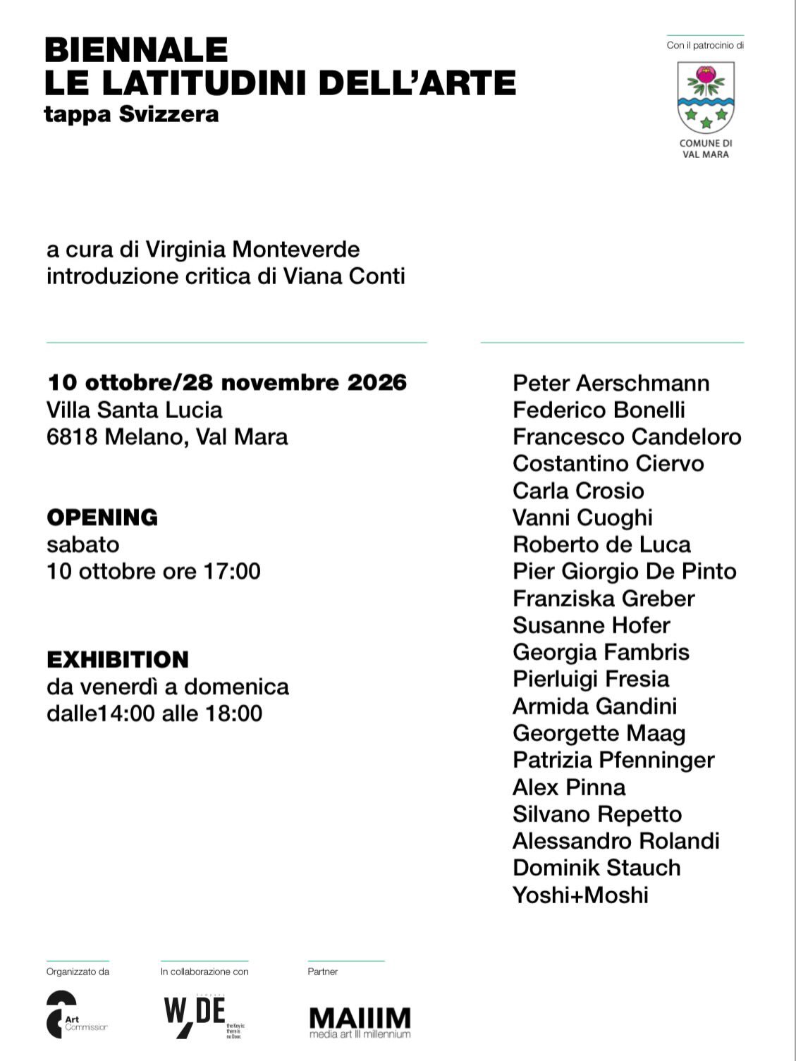 Biennale Le Latitudini dell’Arte - Tappa Svizzera, foto 2