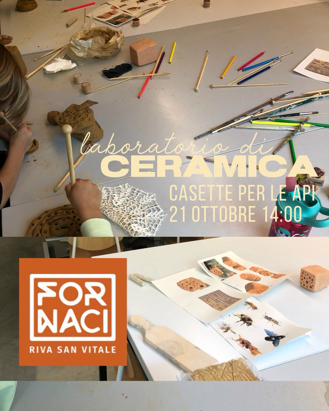 Casette per le api – Laboratorio di ceramica per bambini, foto 2