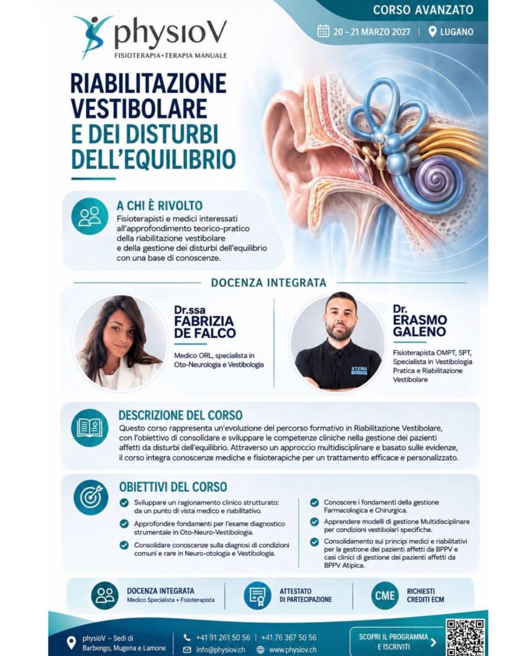 Riabilitazione vestibolare e dei disturbi dell’equilibrio – Corso avanzato, photo 2